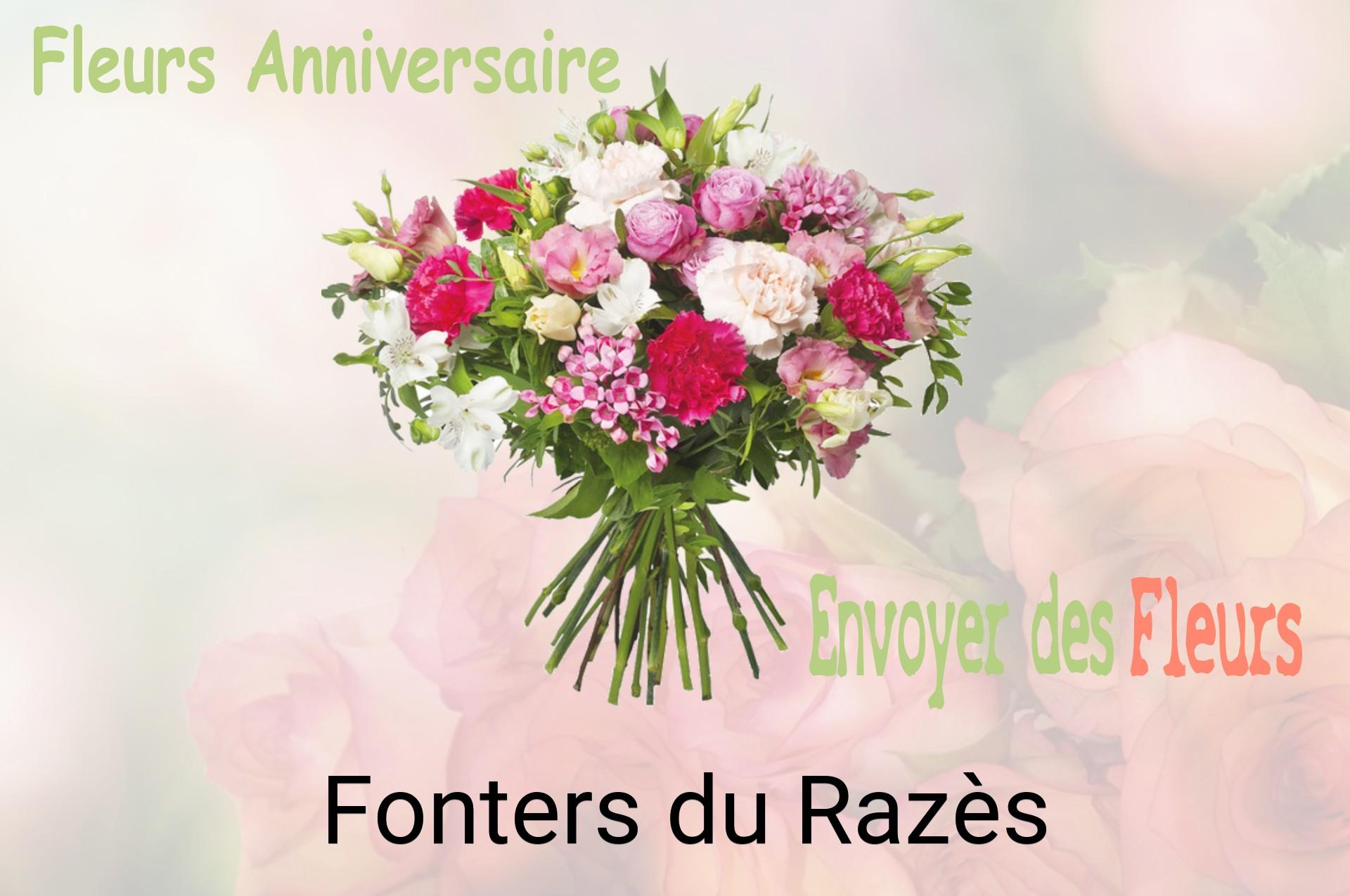 Bouquet de fleurs d’anniversaire livré à Fonters-du-Razès