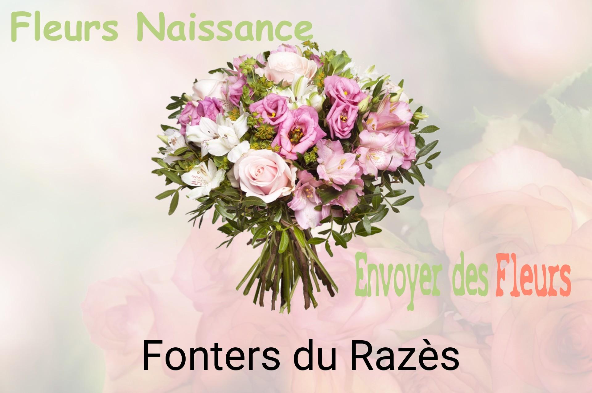 Bouquet de fleurs de naissance livré à Fonters-du-Razès