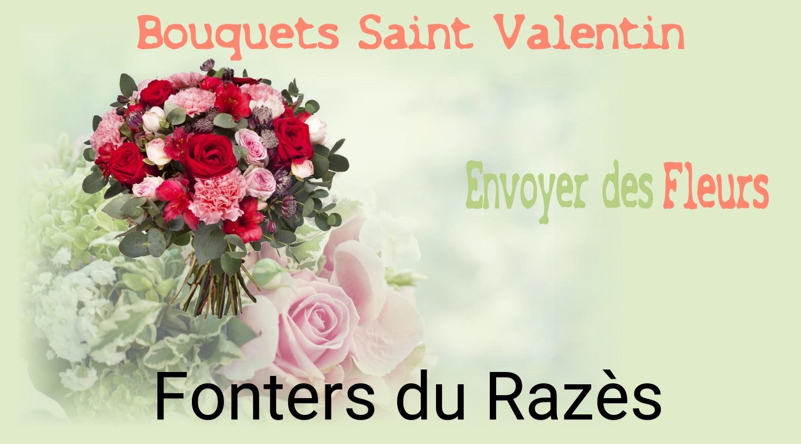 Roses de Saint-Valentin livrées à Fonters-du-Razès